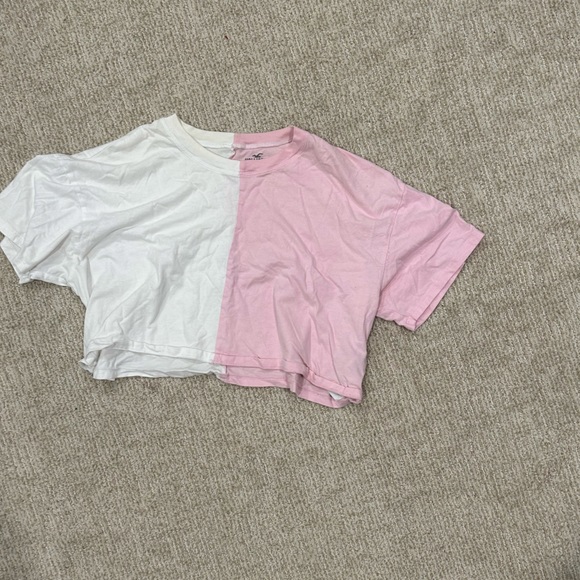Hollister Tops - Cropped Half and Half Tee